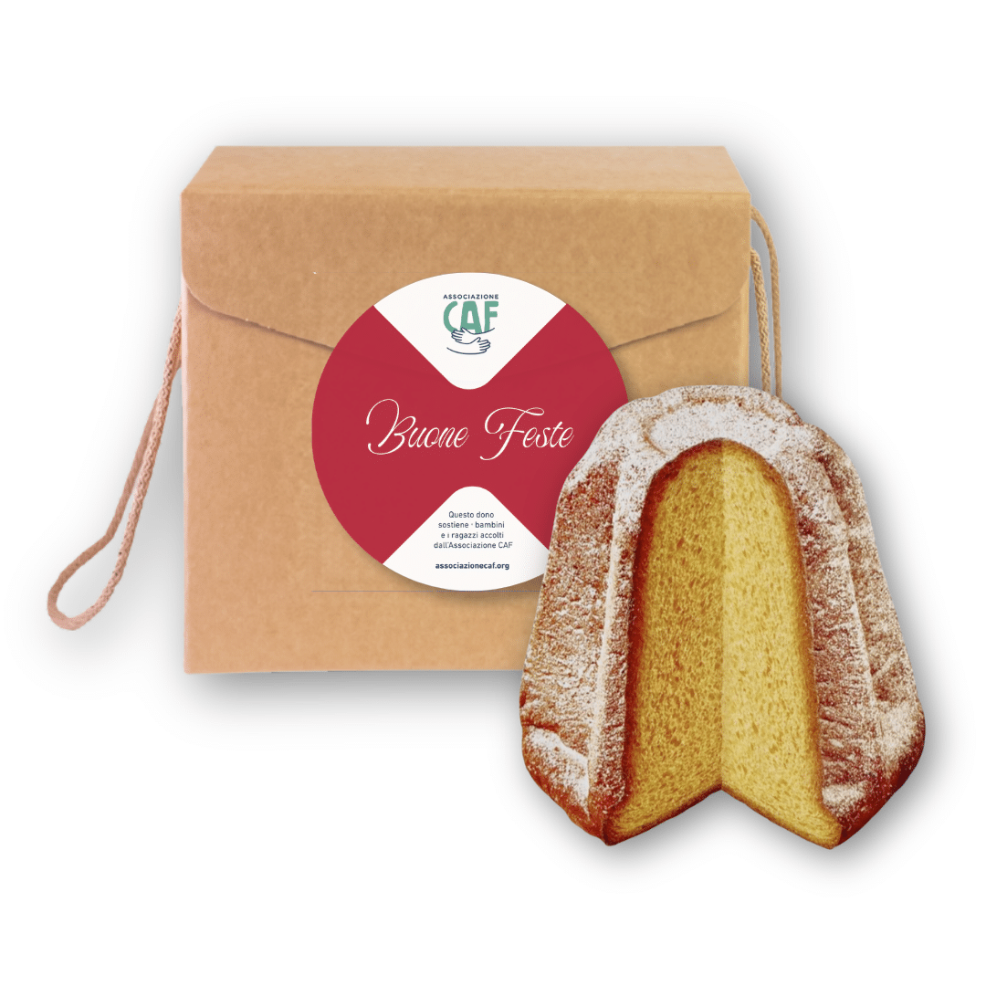 Pandoro - regali solidali - Natale Associazione CAF